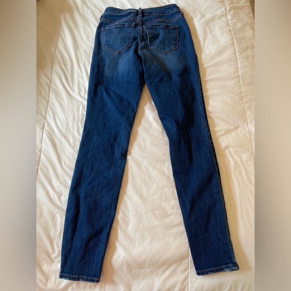 Dark denim skinny jeans, old navy